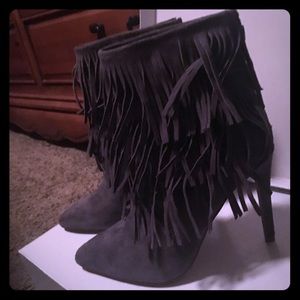Gray Steve Madden booties